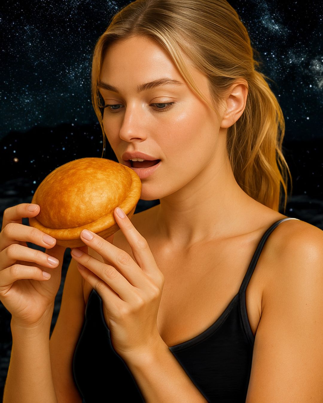 Burger scellé Zone 51 - Présentation élégante du burger coréen